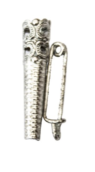 Hülse für Federn Hutschmuck  Anstecker